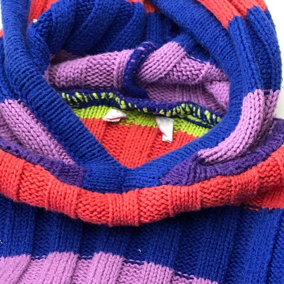 Children’s Place Striped Sweater Hoodie Dress - Picture 6 of 7